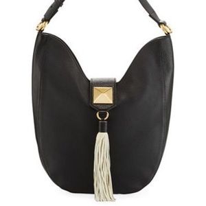 Badgley Mischka bailey pebbles leather hobo bag